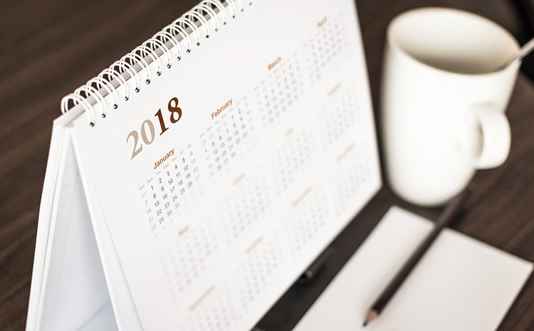 Excel 2018 Calendar Template