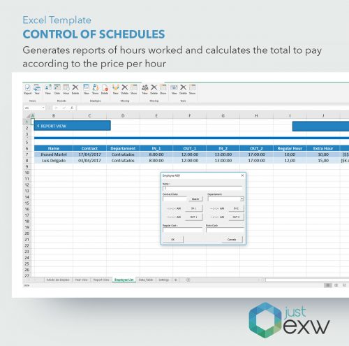 Excel Timesheet template